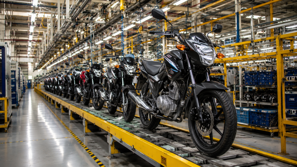 Produção de motocicletas supera 930 mil unidades no Brasil em 2026; setor mantém ritmo de crescimento